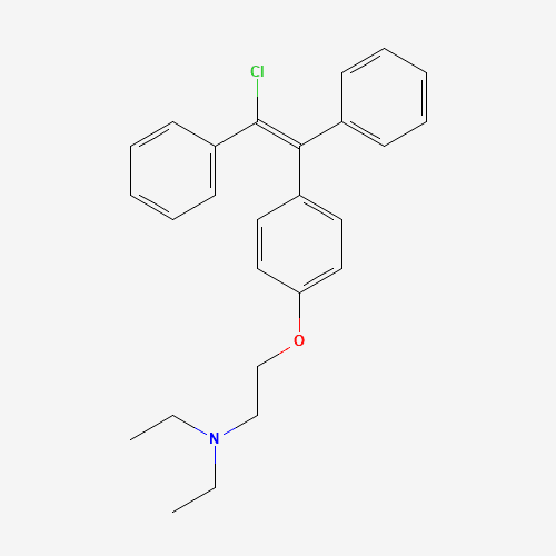 2D chemical structure of Enclomiphene