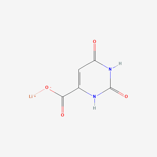 2D chemical structure of Lithium orotate