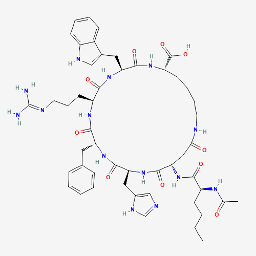 2D chemical structure of Bremelanotide (PT-141)