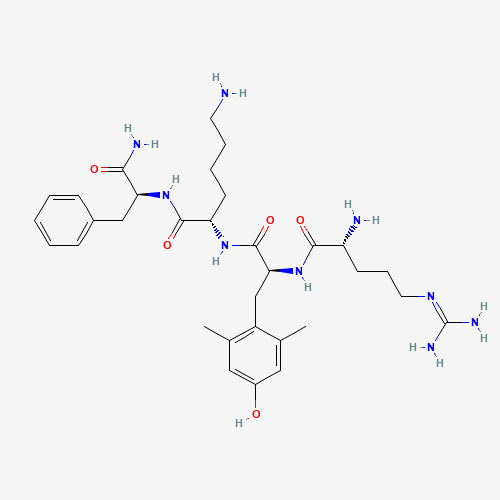2D chemical structure of Elamipretide (SS-31)