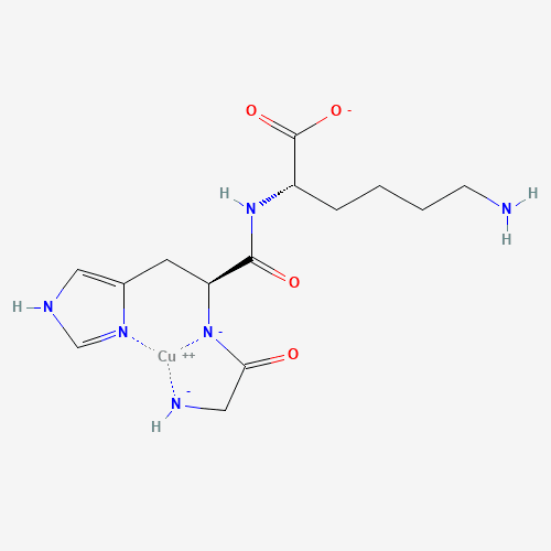 2D chemical structure of GHK-Cu