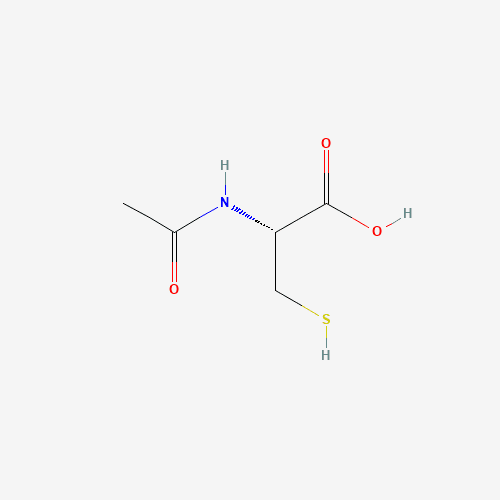 2D chemical structure of N-acetylcysteine