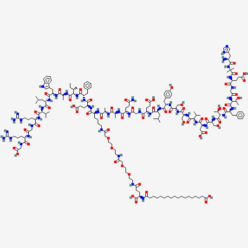 2D chemical structure of Semaglutide